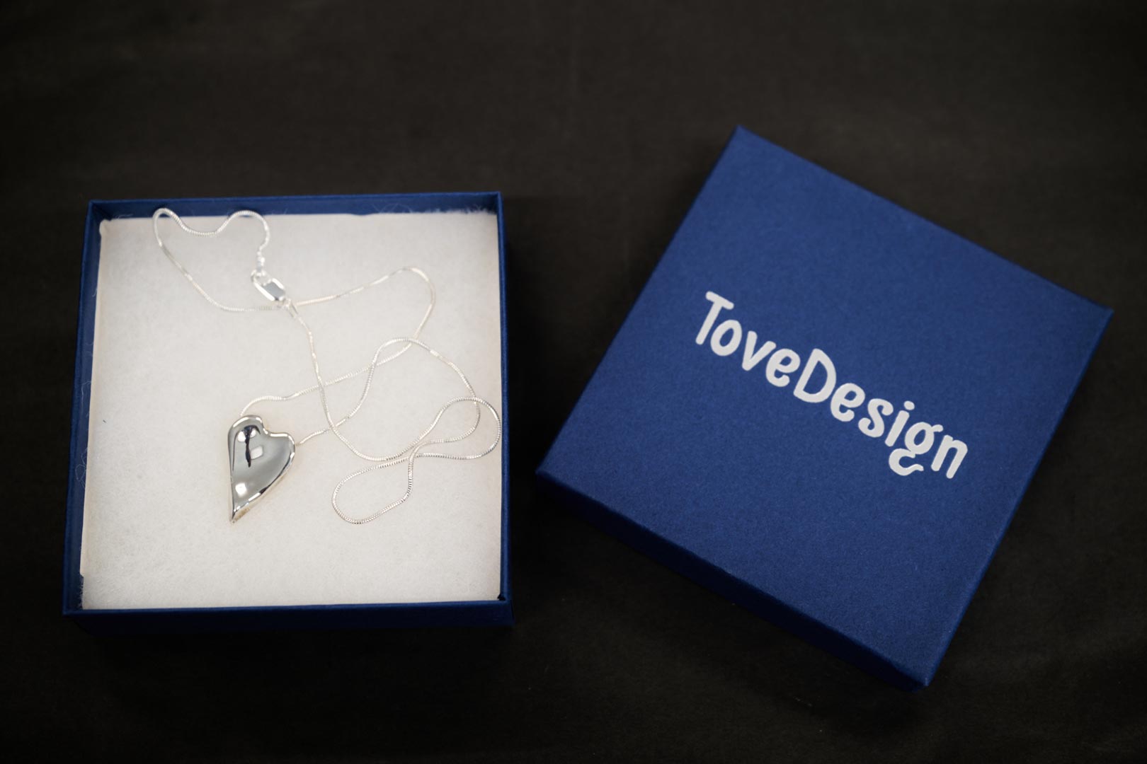 Sterling Silver Heart Necklace Sterling Silver Heart Necklace by Tove Norlander